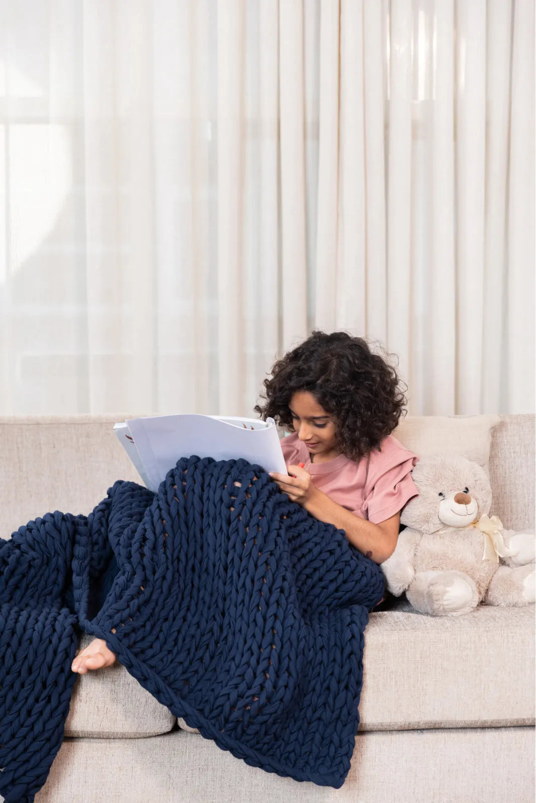 Buy Knitted Weighted Blankets for Kids Online The Sleep Chapter